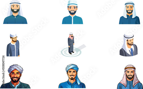 Muslim man with kufi 