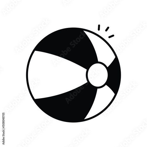 Beach Ball vector icon