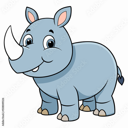 cartoon rhino cartoon