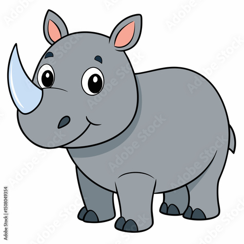 cartoon rhino cartoon