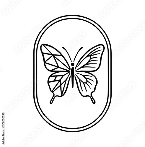 A graceful and elegant butterfly logo featuring smooth curves and vibrant colors. Perfect for beauty brands, wellness centers, fashion labels, and creative businesses. This logo symbolizes transformat