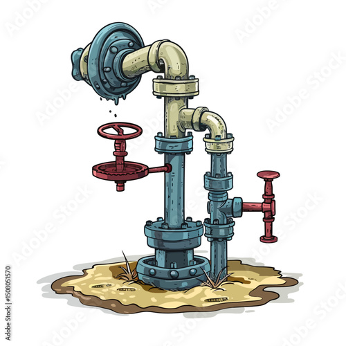 Water pump vector 