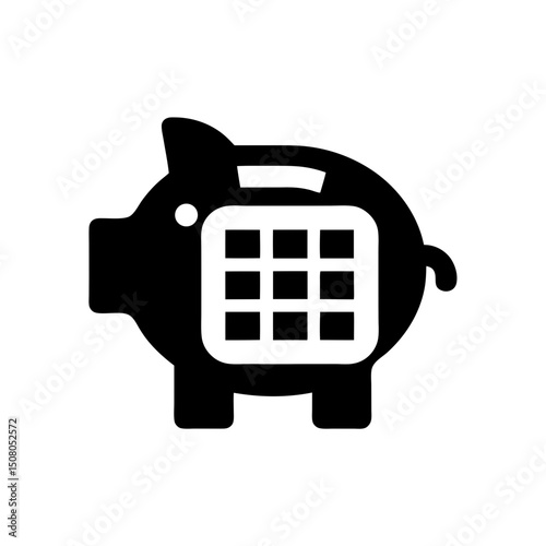 Budget Planning Silhouette Icon Design