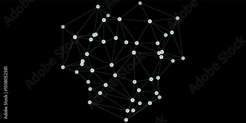 network line dot light abstract connection. modern concept