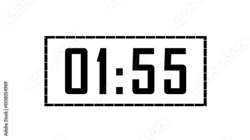 2-Minute Countdown Timer - Clean White Screen Animation 