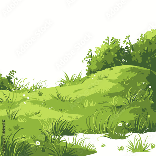Hill vector illustration 