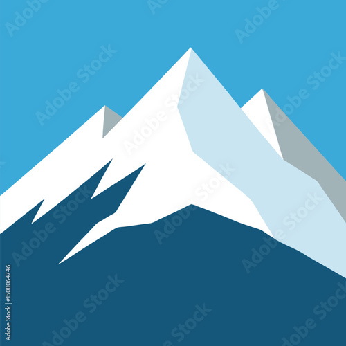 vector illustration of a mountain landscape