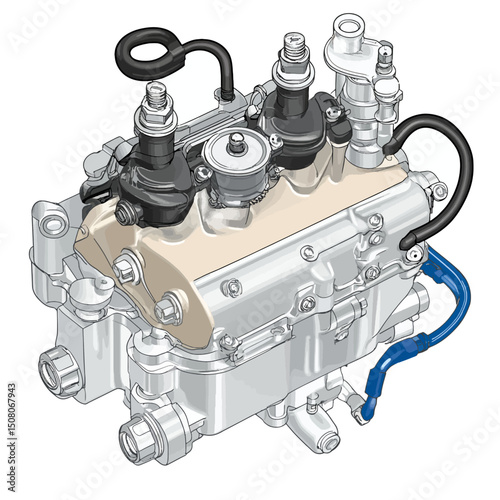 Fuel injector illustration 