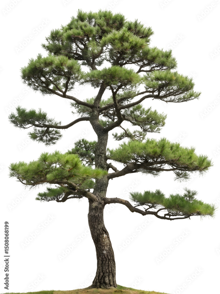 Fototapeta premium Beautiful Isolated Pine Tree with Transparent Background for Design
