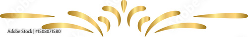 gold border divider luxury decoration
