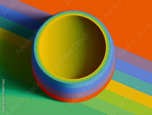 Colorful Abstract Bowl Design