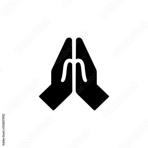 Praying Hands Islamic Prayer Gesture
