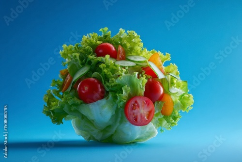 Fresh Green Salad Display