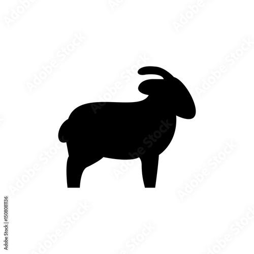 Standing Goat Silhouette