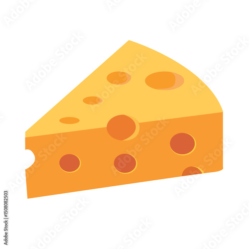 Triangular piece of cheese, object onthe