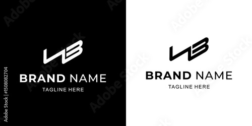 Creative LB Letter Logo with Abstract, Illustration, Design Inspiration, Vector, Icon