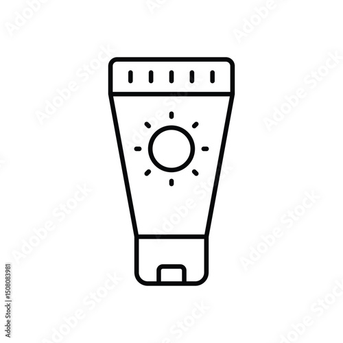 Sunblock vector icon
