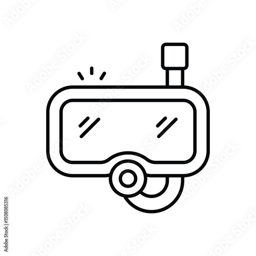 Snorkel vector icon