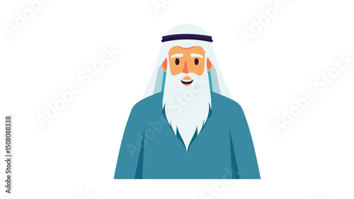 Spiritual Islamic Scholar Vector
