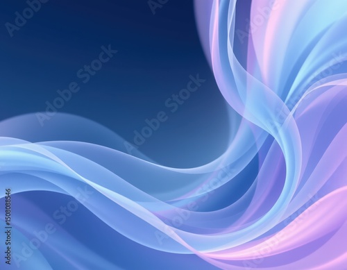 Soft pastel abstract waves digital art corporate background serene environment artistic viewpoint