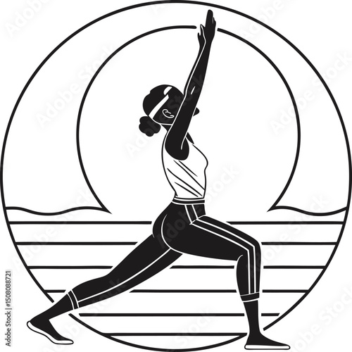 woman doing yoga exercise