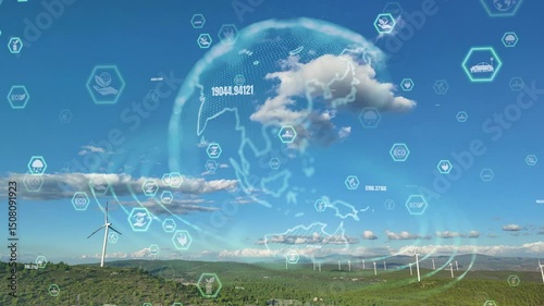 Environmental technology concept. Sustainable development goals. SDGs. High quality 4k footage