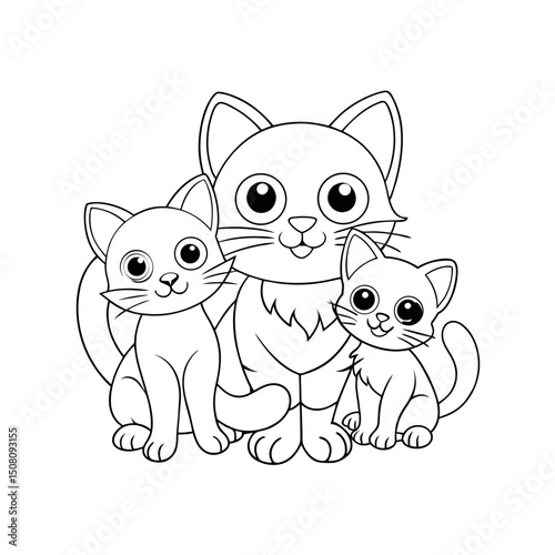Coloring page. Vector illustration.
