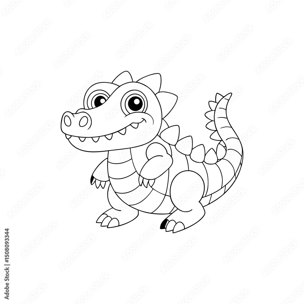 Fototapeta premium Coloring page. Vector illustration.