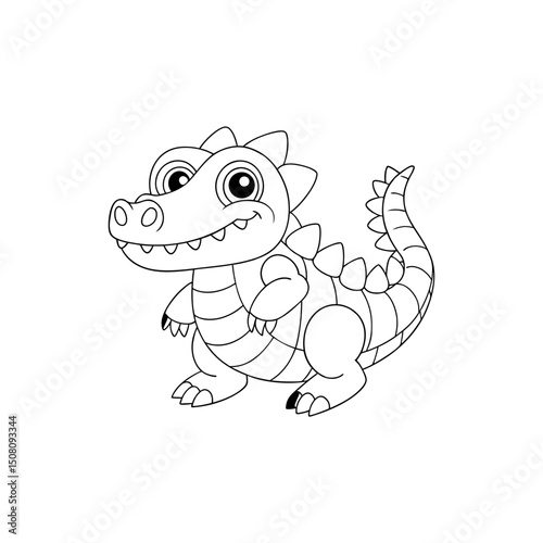 Coloring page. Vector illustration.