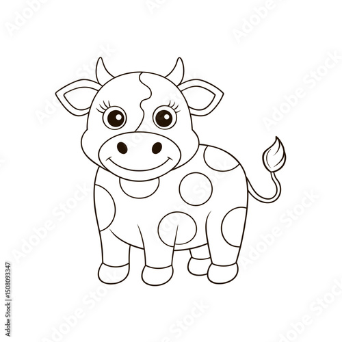 Coloring page. Vector illustration.