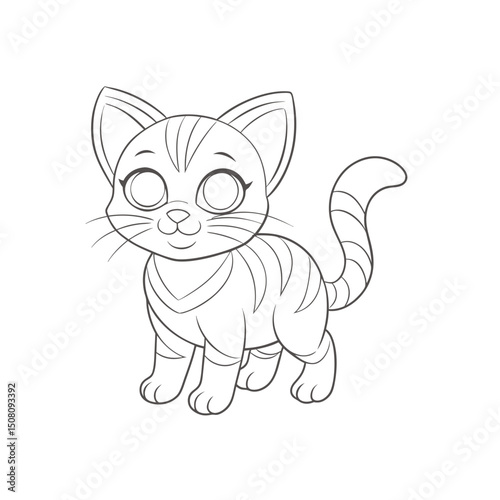 Coloring page. Vector illustration.