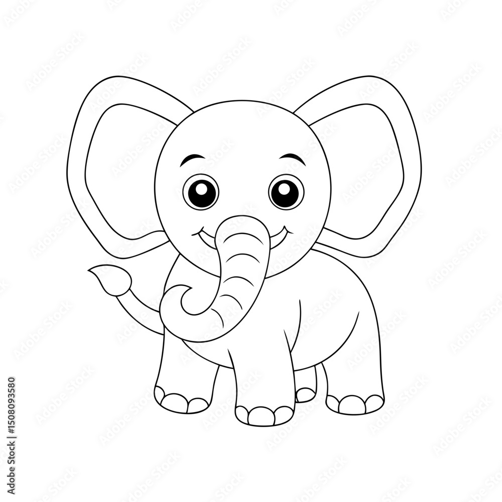 Fototapeta premium Coloring page. Vector illustration.