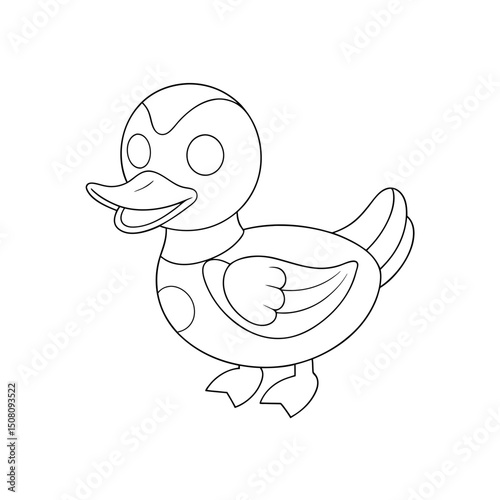 Coloring page. Vector illustration.