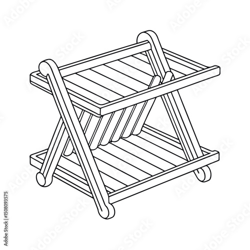 Coloring page. Vector illustration.