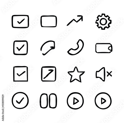 A clean and modern media icon representing video, audio, play button, camera, and multimedia content. Perfect for use in mobile apps, websites, social media platforms, video players, and digital enter