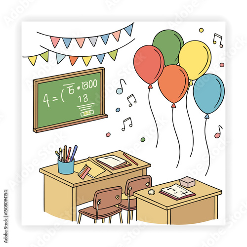 School and Education Doodle Set 