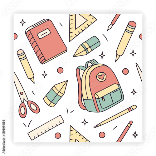 School and Education Doodle Set 