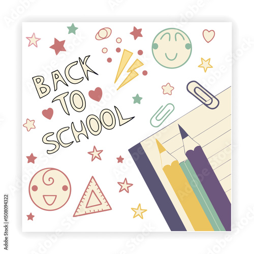 School and Education Doodle Set 