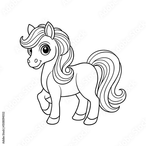 Coloring page. Vector illustration.