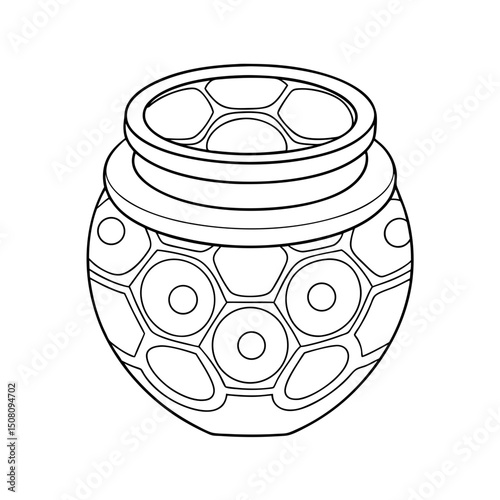 Coloring page. Vector illustration.