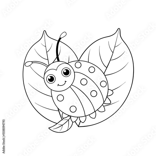 Coloring page. Vector illustration.