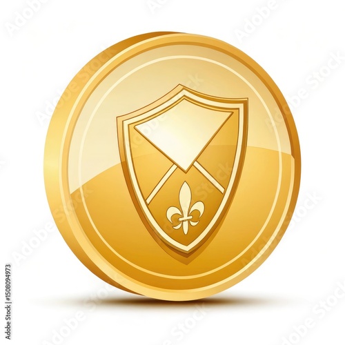 golden e mail symbol