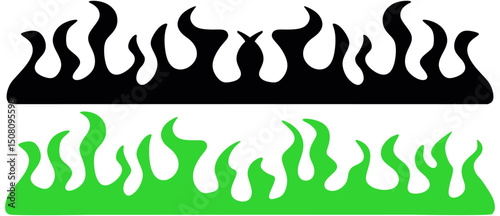 Gothic neon flames background. y2k elements and abstract wallpaper. Acid neo tribal fire