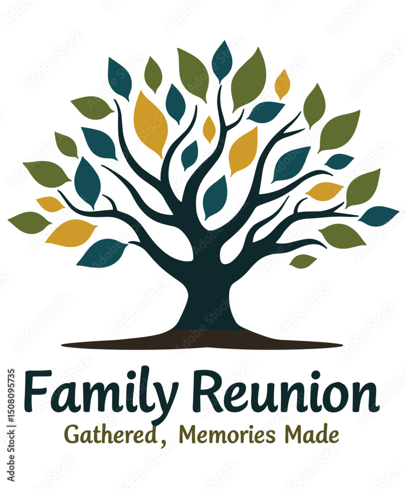 Fototapeta premium Unite in Style – Custom Family Reunion T-Shirt Logos