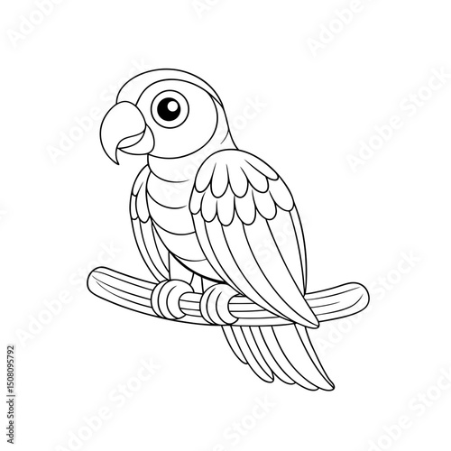 Coloring page. Vector illustration.