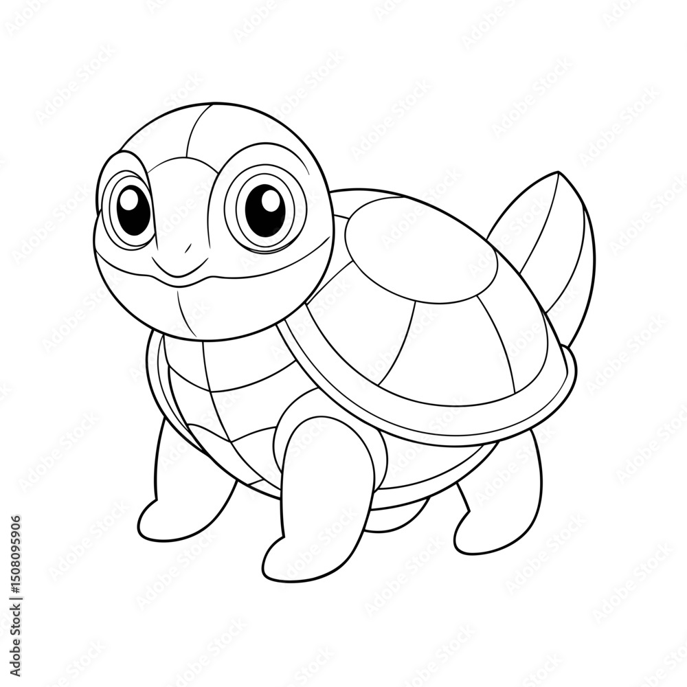 Fototapeta premium Coloring page. Vector illustration.