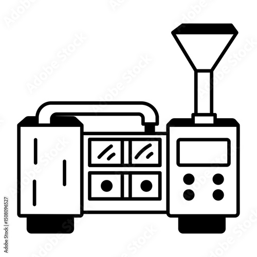 Hammer, carpentry, tool, industrial, sledgehammer, factory, doodle, sketchy, drawing, glyph, icon, vector
A drawing style icon of industrial machine
