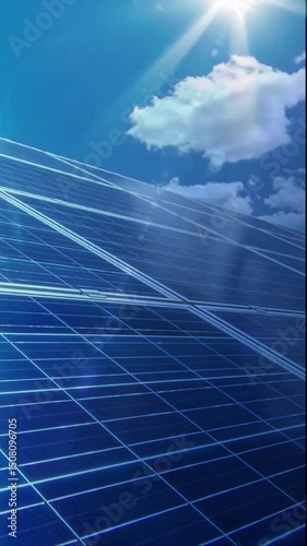 video of solar panels designed to convert solar energy into electrical energy