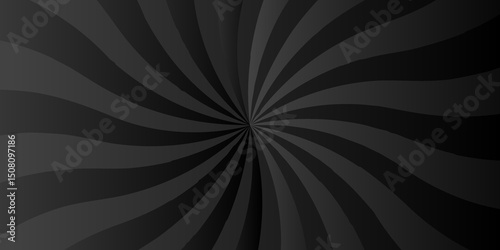 Vector sunburst pattern black and gray design. Vintage sunrays illustration swirl grunge backdrop line. sun beam vector banner design and comic burst gradient concept pattern.	
