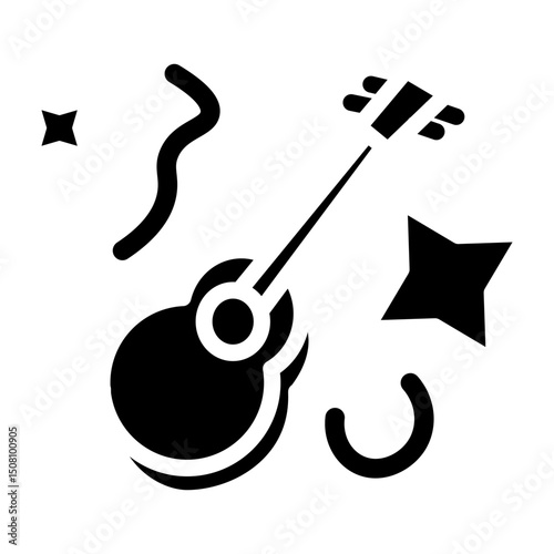 Cinco de Mayo Party Vector Glyph Icon Design